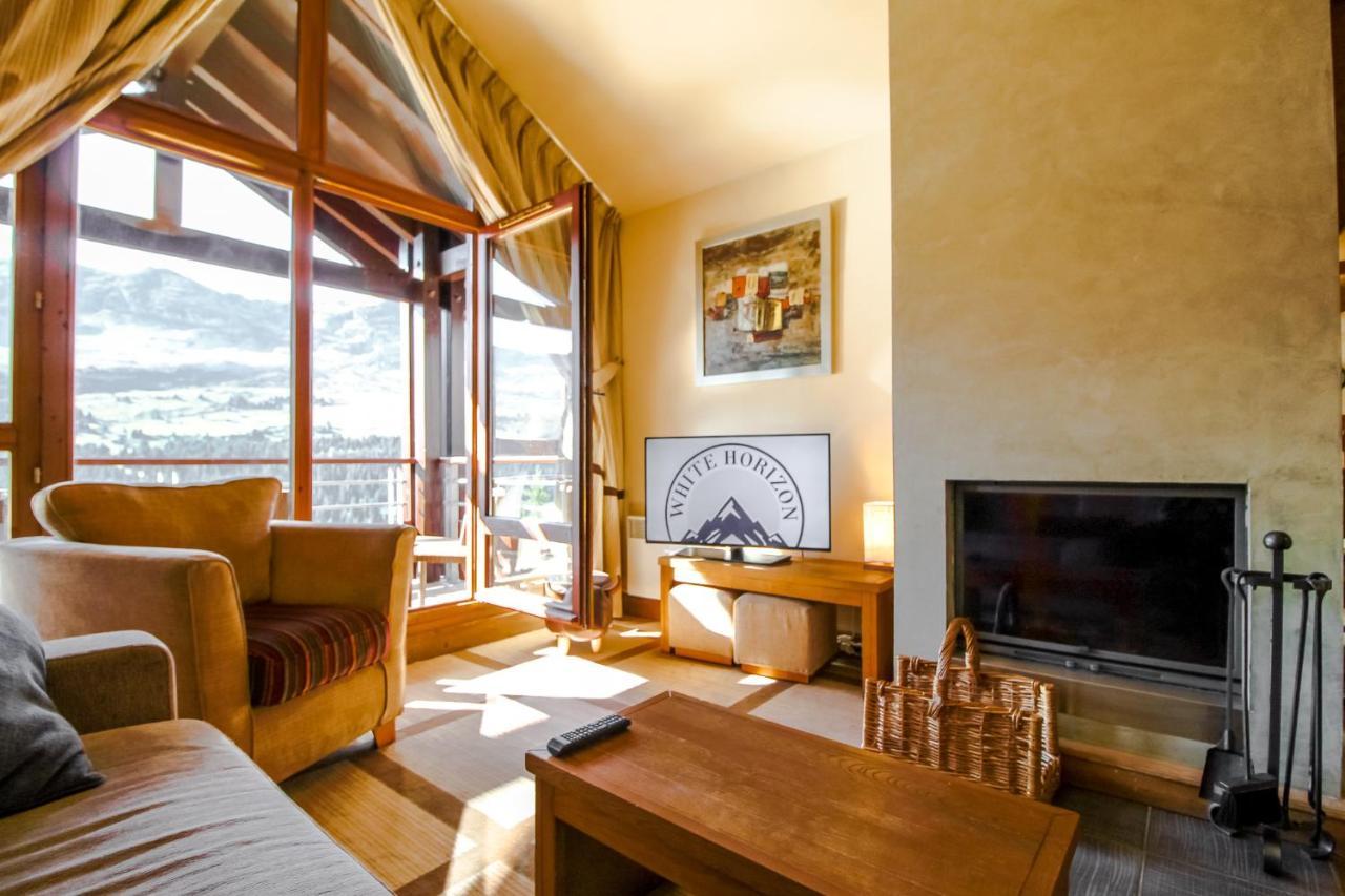 Exceptional 3 Bed Penthouse With Fireplace And Stunning Views Flaine Luaran gambar