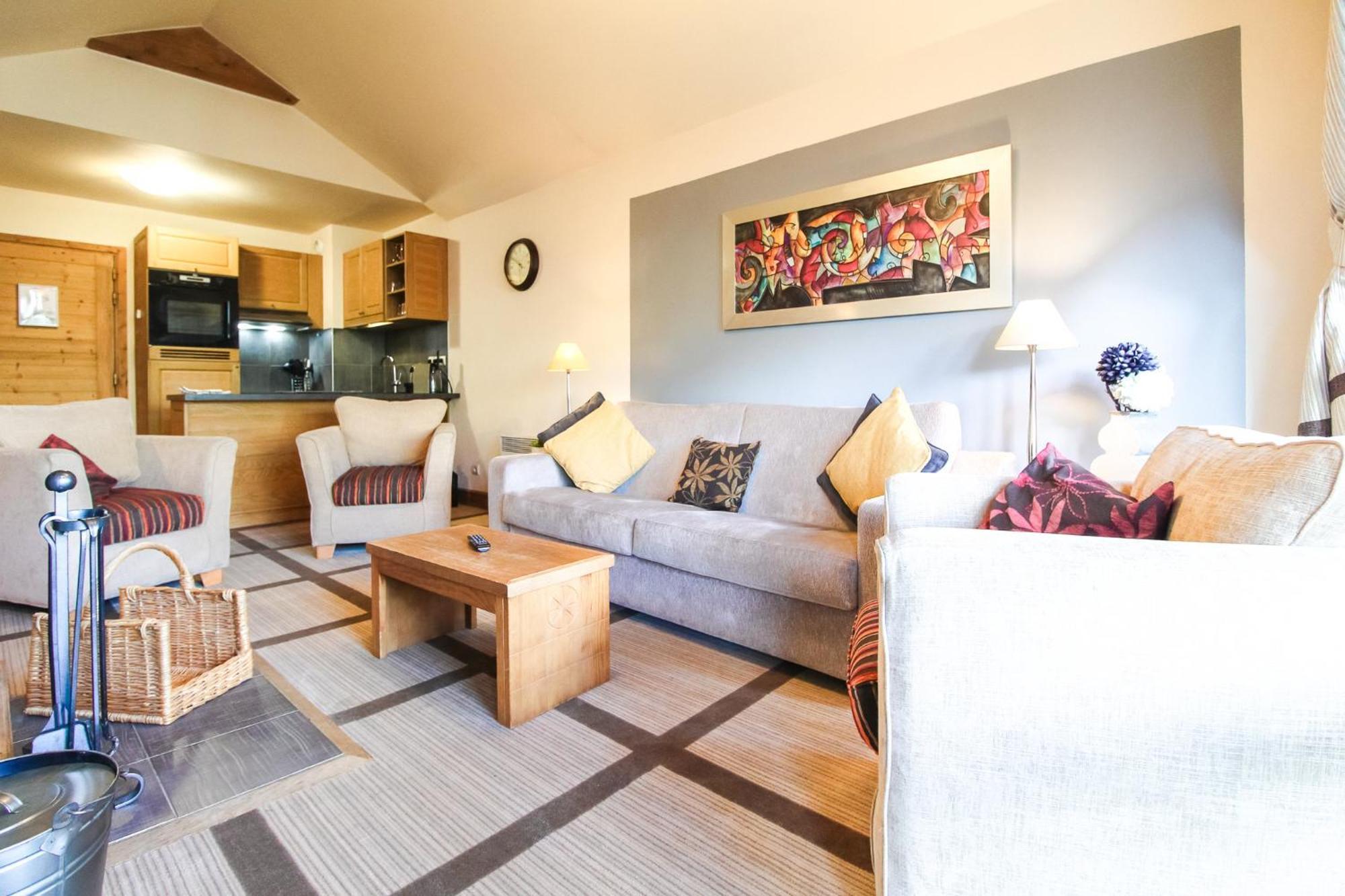 Exceptional 3 Bed Penthouse With Fireplace And Stunning Views Flaine Luaran gambar