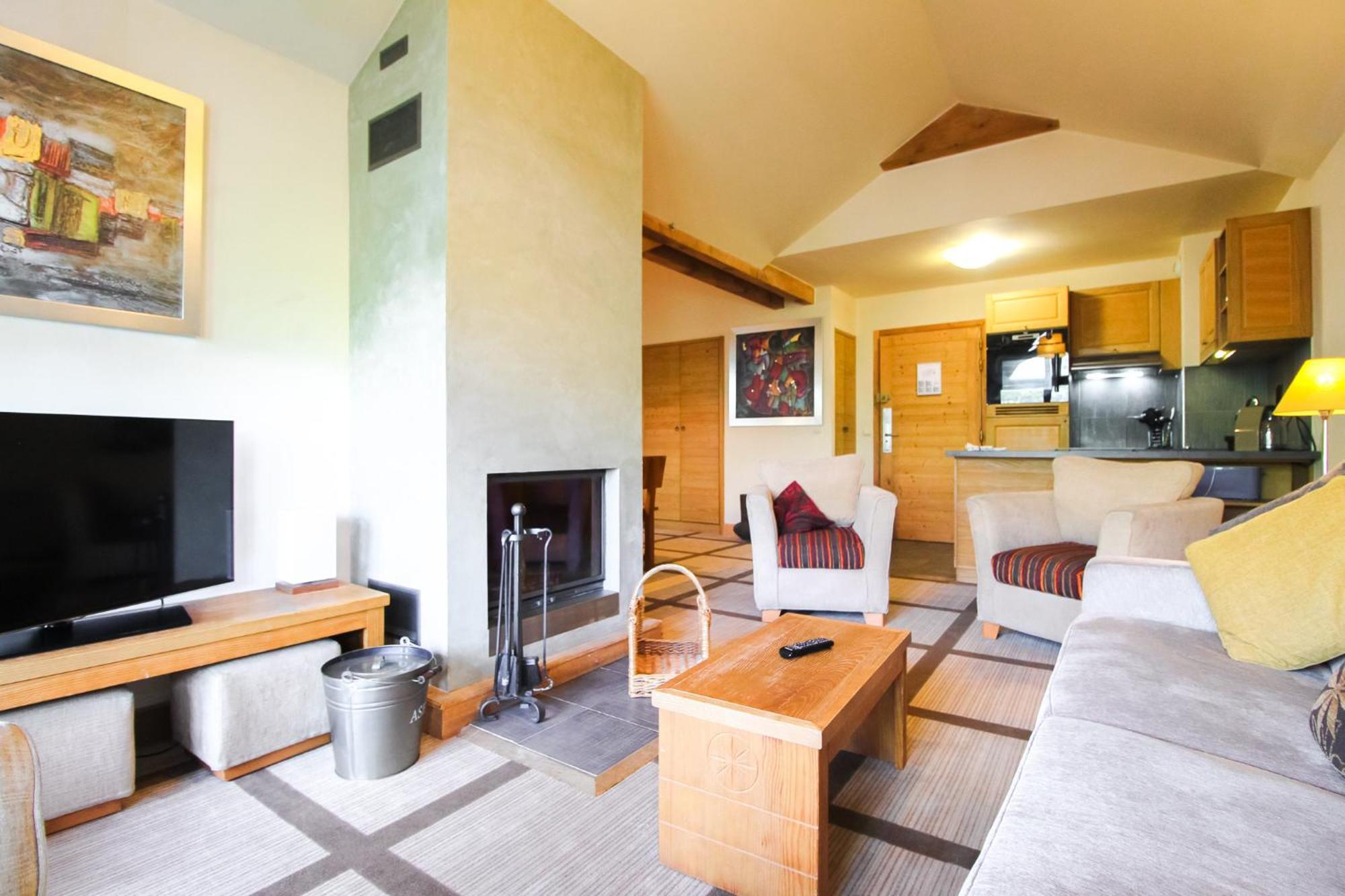 Exceptional 3 Bed Penthouse With Fireplace And Stunning Views Flaine Luaran gambar