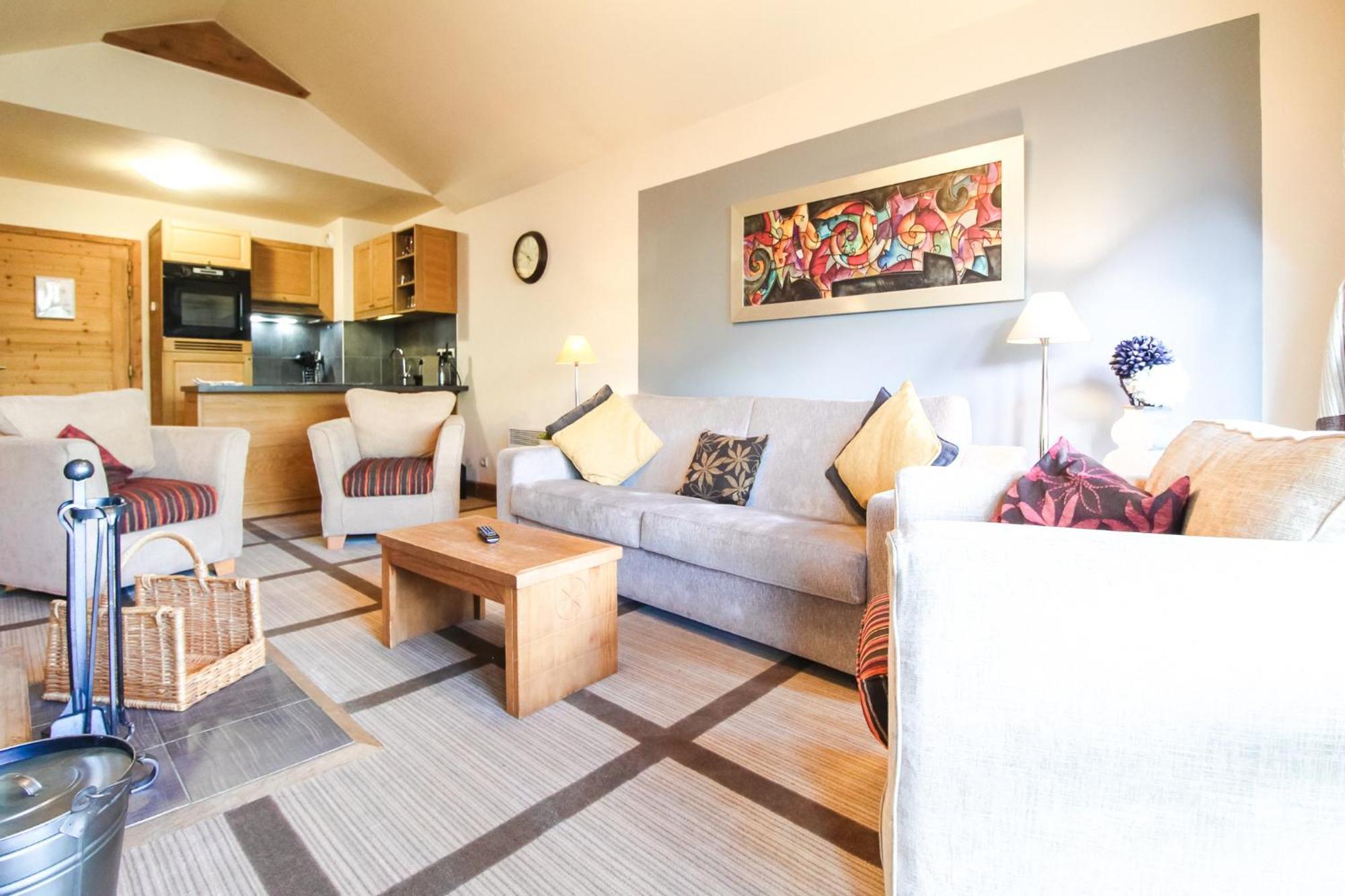 Exceptional 3 Bed Penthouse With Fireplace And Stunning Views Flaine Luaran gambar